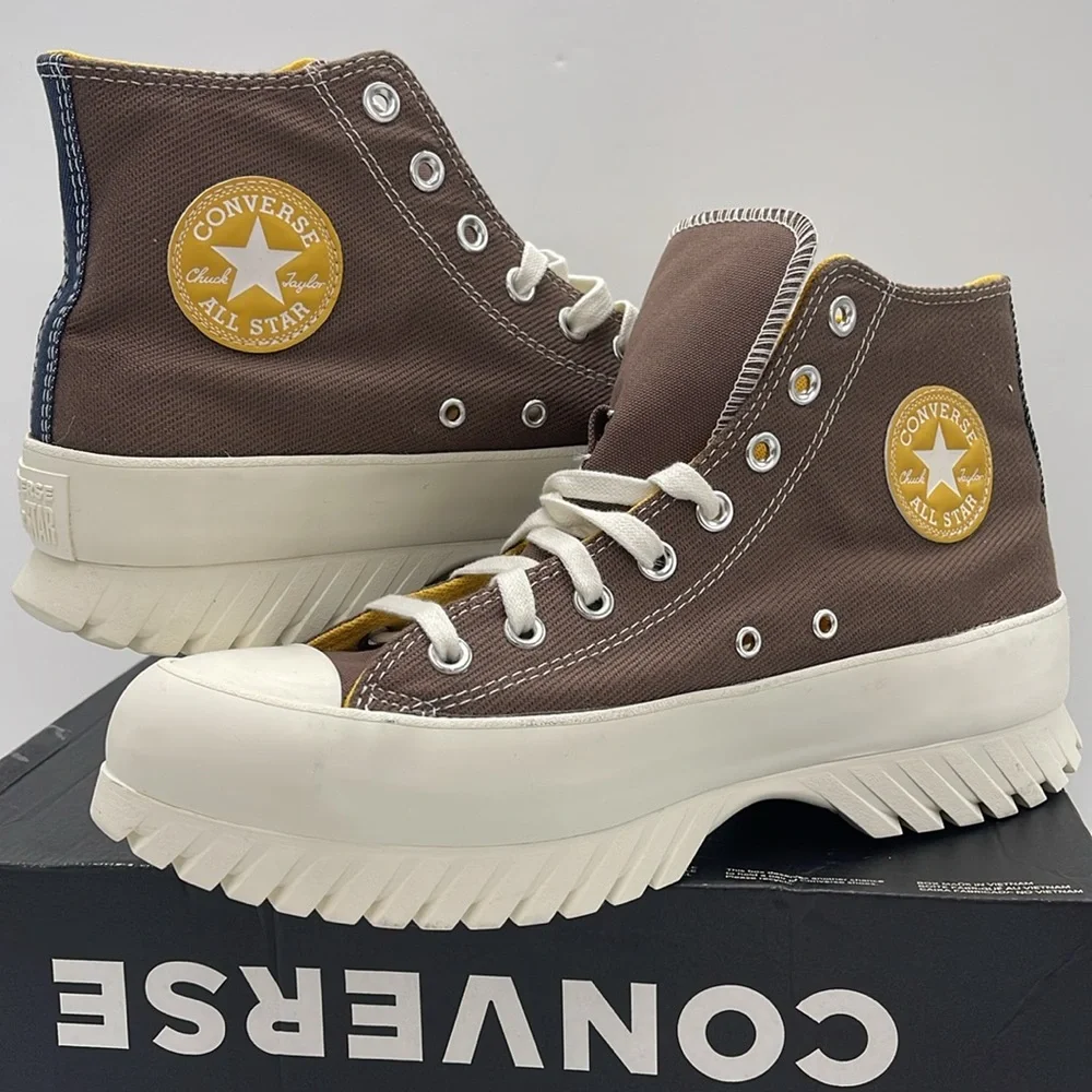 Converse Men’s High-Top Platform Sneakers A03808C CTAS LUGGED 2.0 HI SQUIRREL FR